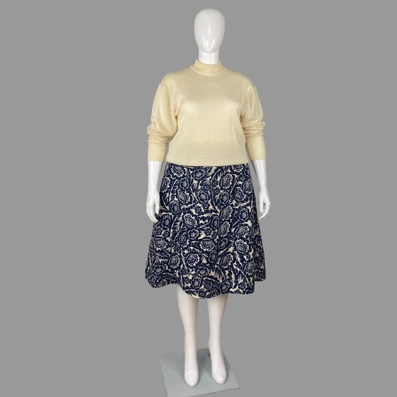 Long Tall Sally linen floral skirt - Picture 4 of 5